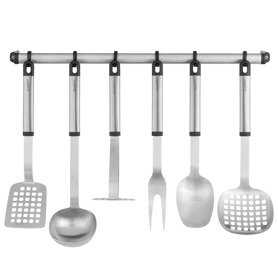 Essentials 8-osaline köögiriistade komplekt seinahoidikuga