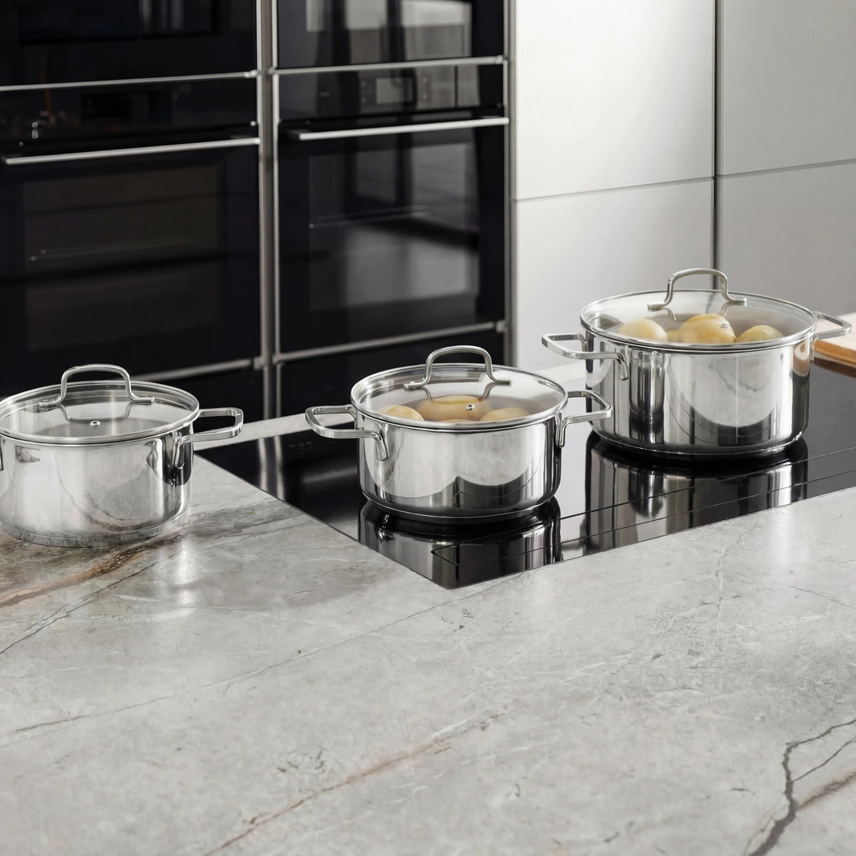 Helix 6-Piece Stainless Steel Cookware Set – 3