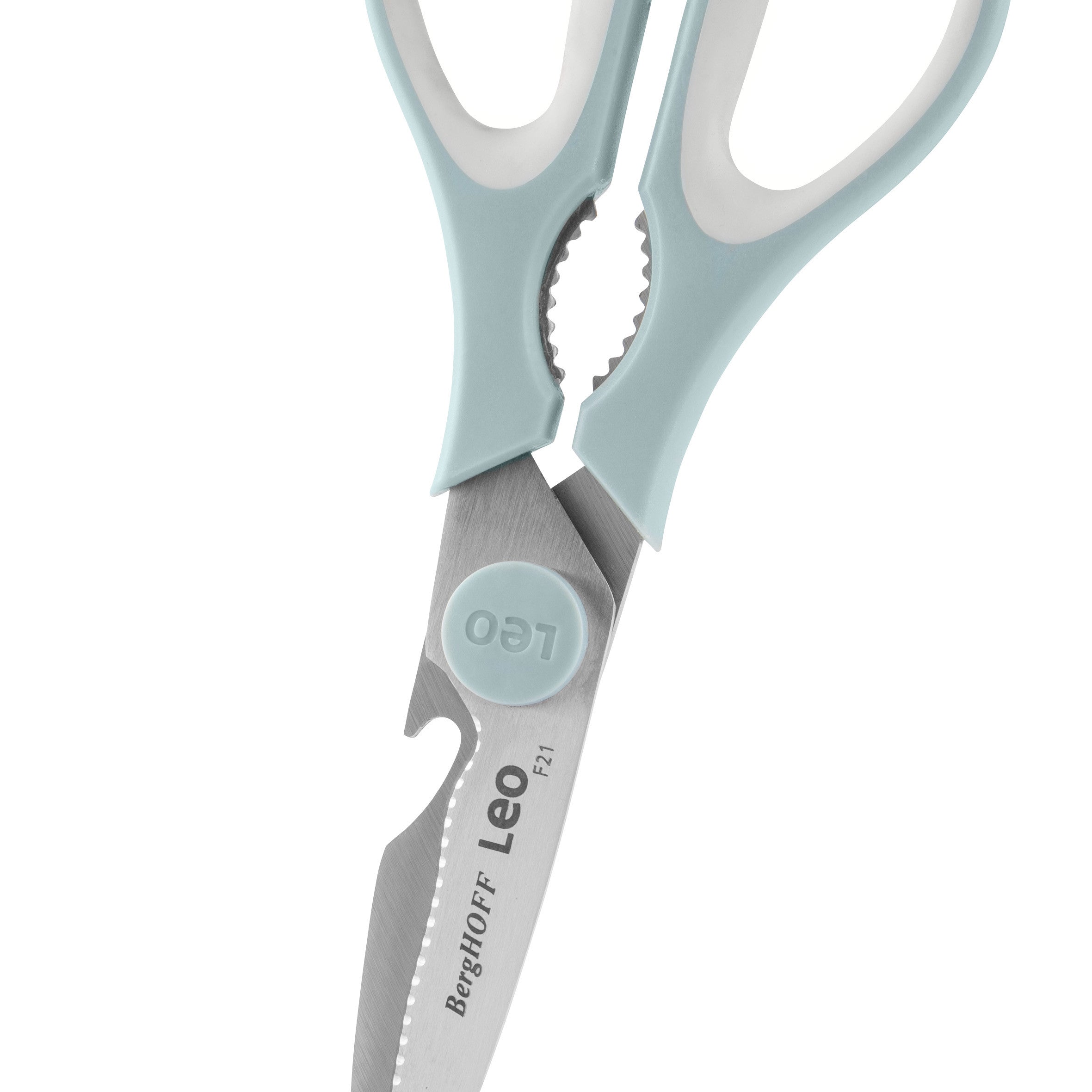 BergHOFF Kitchen Scissors - Glints Spirit and Slate with Magnetic Knife Block Storage and Non-Slip Grip