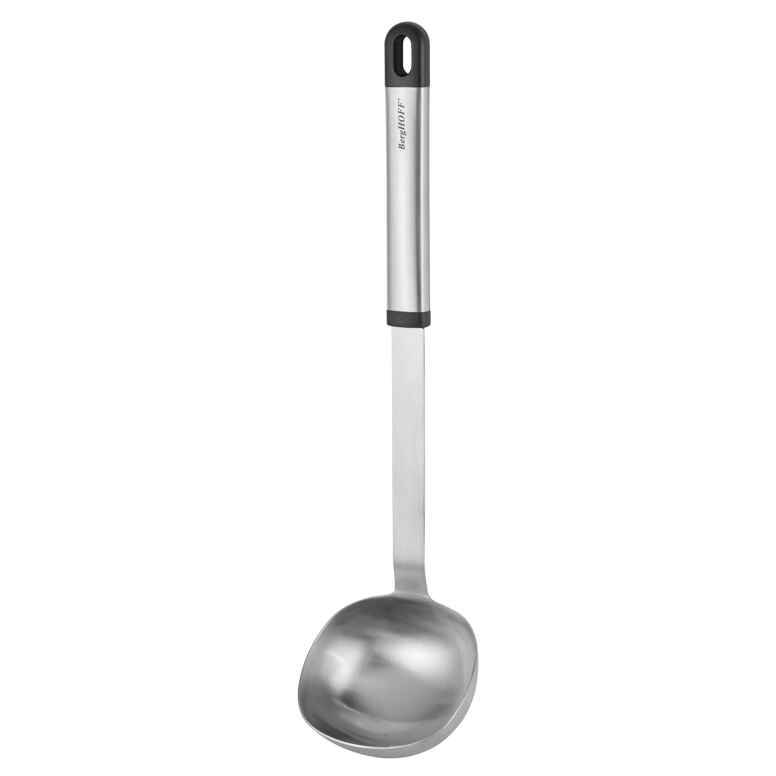 BergHOFF Soup Ladle - Stainless Steel with Ergonomic Handle and Hanging Loop