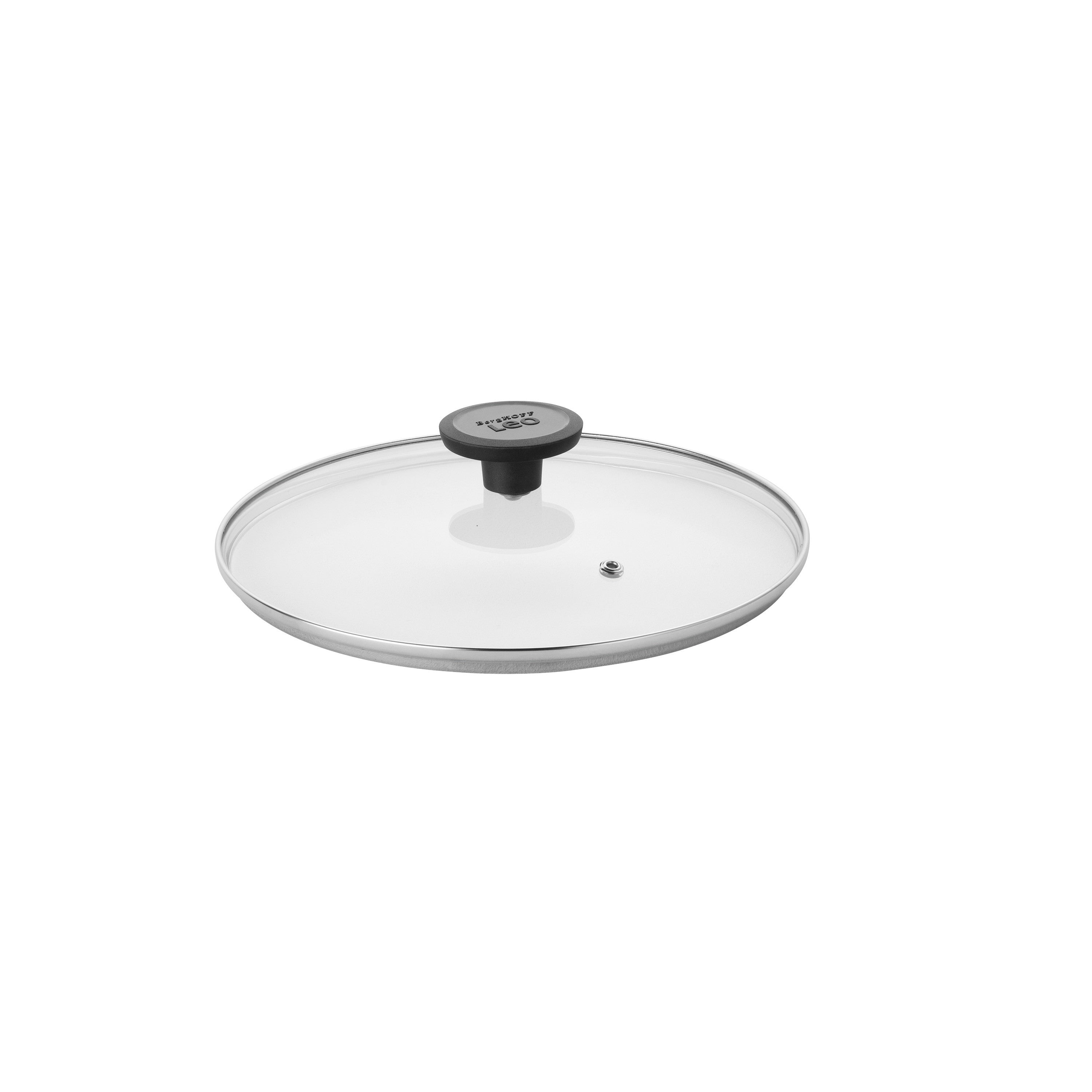 BergHOFF Glass Lid Glints 24cm - Steam Vent Lid with Steel Rim and Heat-Resistant Handle for Pots and Pans