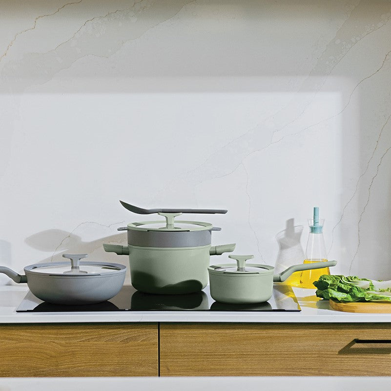 Balance антипригарная кастрюля с крышкой 24 × 11,5 см, Sage – 4