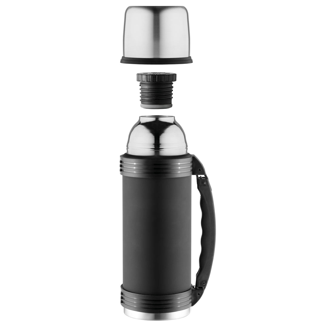 BergHOFF 1L Thermal Flask – Stainless Steel with Vacuum Insulation &amp; Twist-and-Pour Stopper