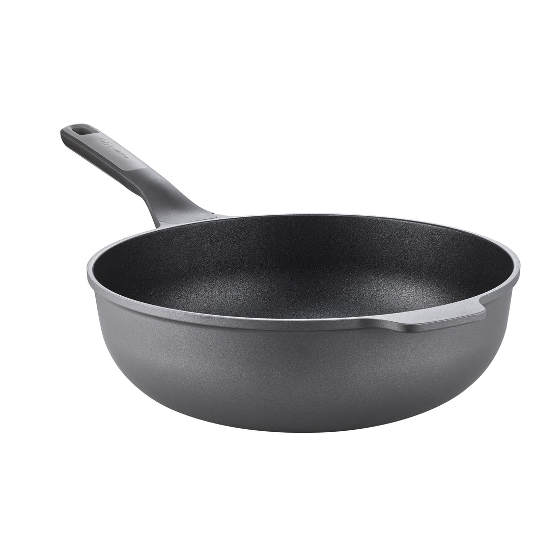 BergHOFF 30cm Wok - Stone+ Series Cast Aluminium with CeraGreen Coating and Soft-Touch Handle