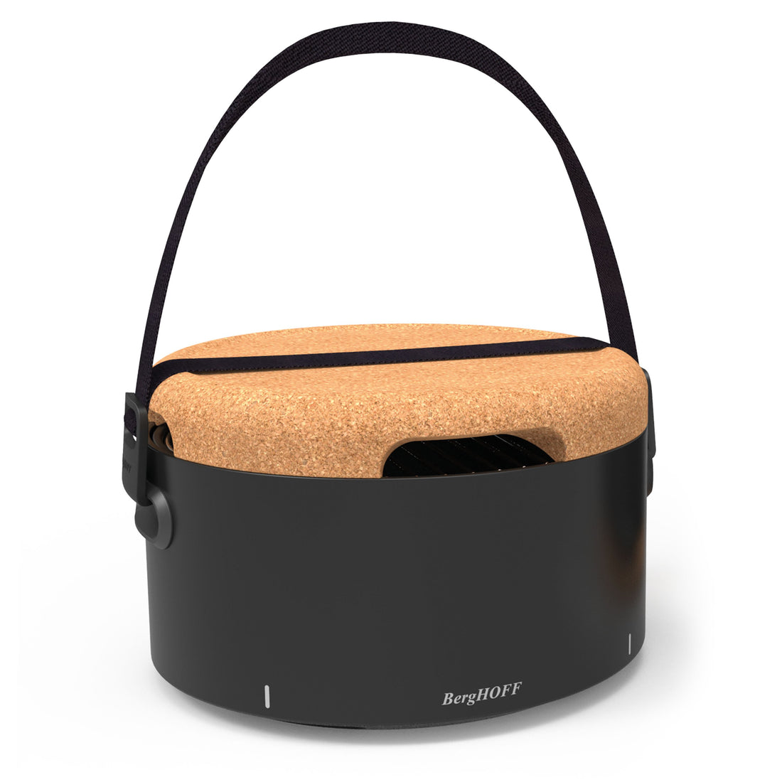 BergHOFF Table BBQ - Portable Charcoal Grill with Adjustable Airflow Lid, Ideal for Garden, Park or Balcony