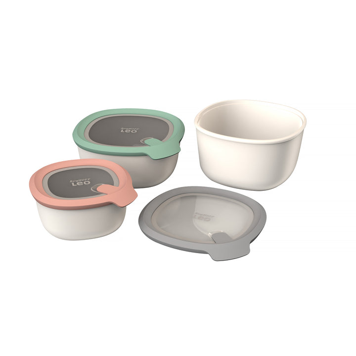BergHOFF 3-Piece Multi-Bowls Set - Eco-Friendly Serving and Storage with Lids and Built-In Air Vent