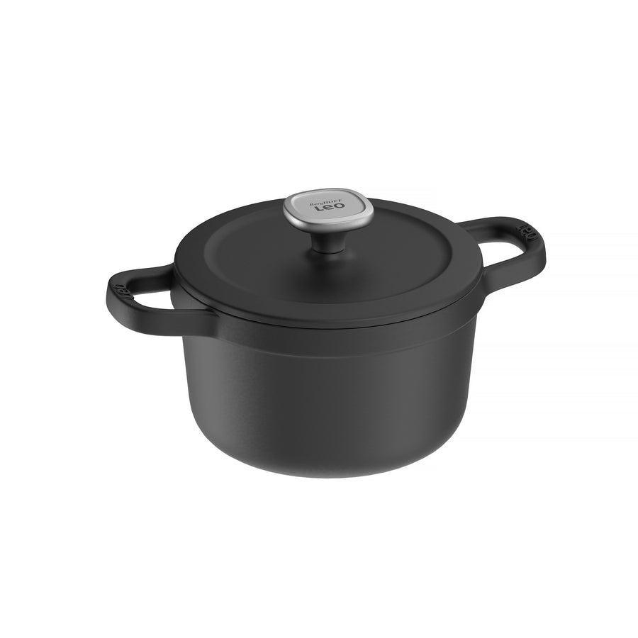 Graphite чугунная низкая кастрюля с крышкой 20 см
