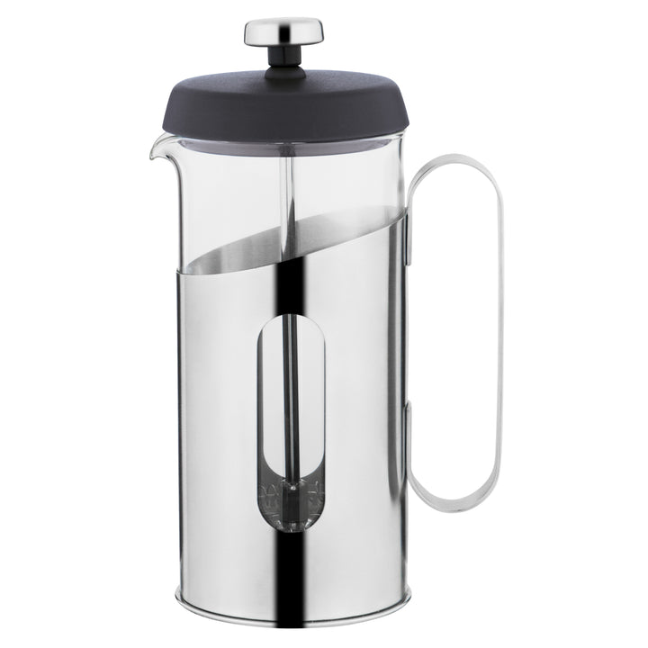 BergHOFF French Press 0.35L - Stainless Steel Frame with Heat-Resistant Glass for Coffee and Tea