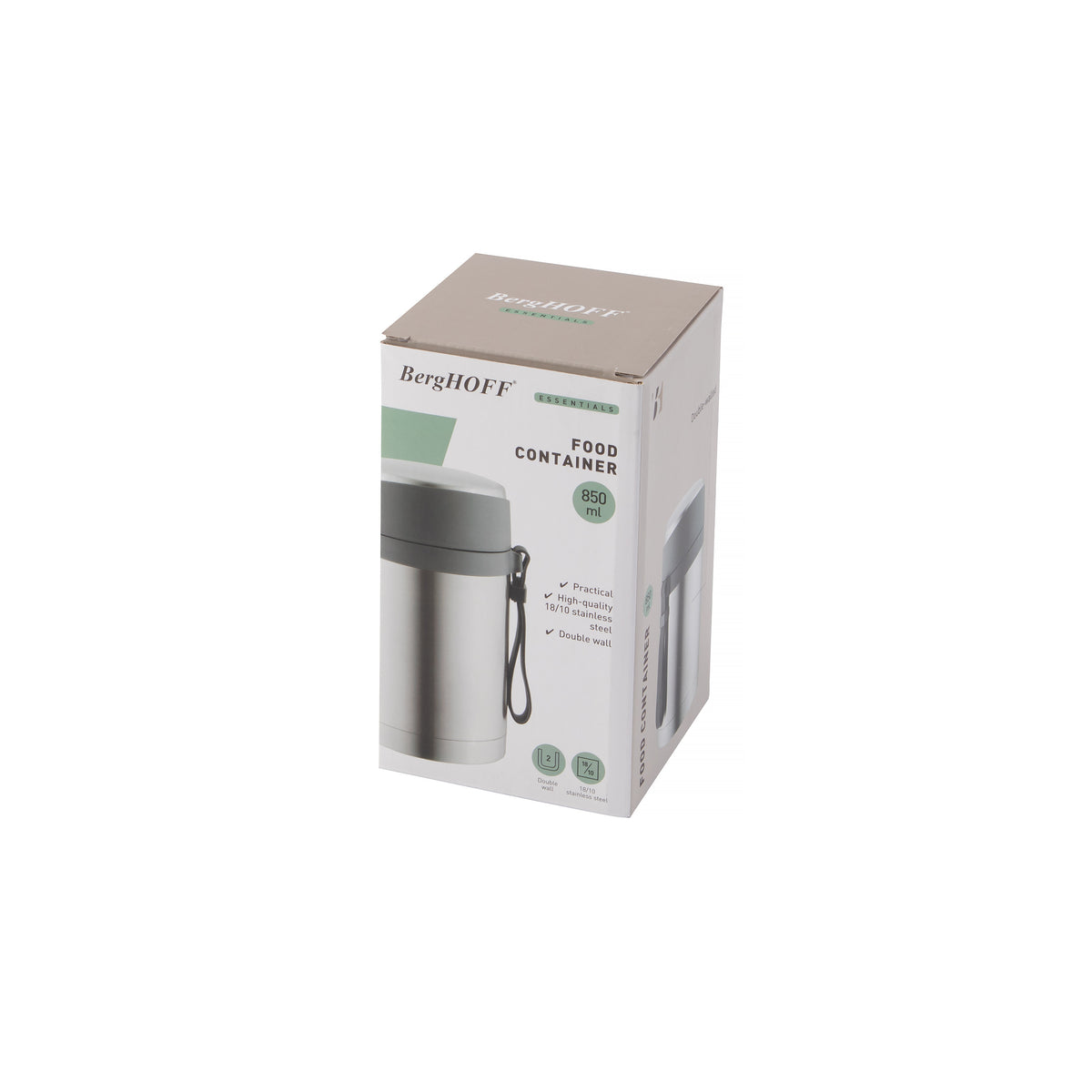 Essentials roostevabast terasest toidukarp 0,85 l – 2
