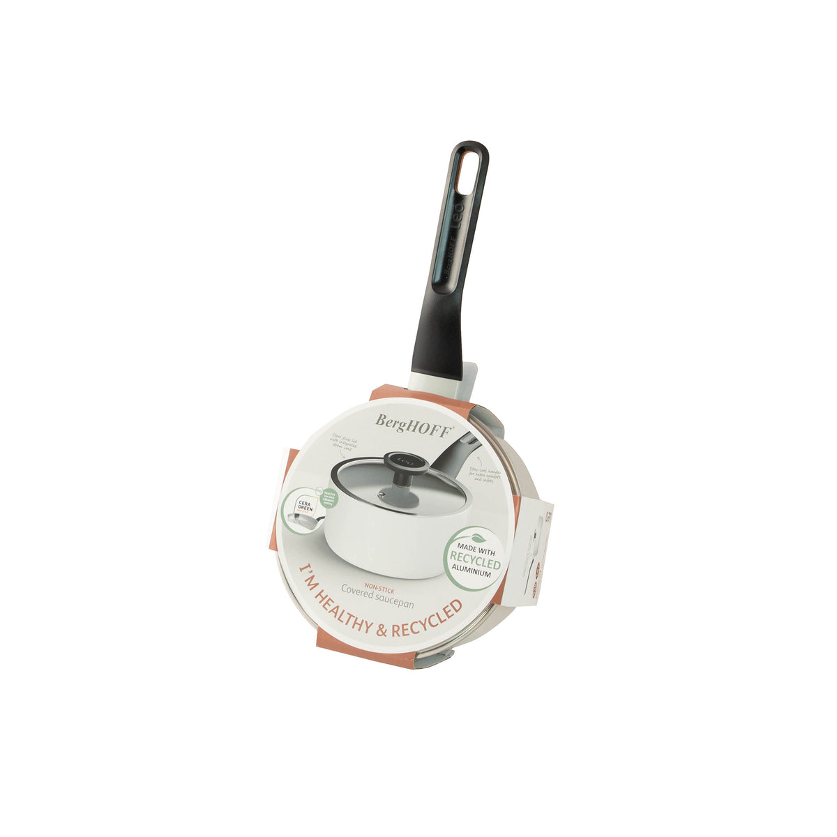 Glints антипригарный ковш с крышкой 18 см, Spirit – 4