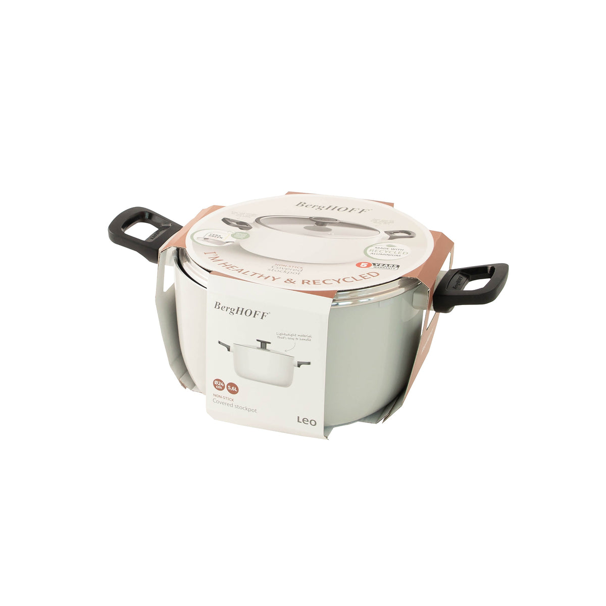 Glints антипригарная кастрюля с крышкой 24 см, Spirit – 6